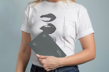 Decoccano Lips Graphic T-Shirt – Ladies Collection | White Cotton Tee